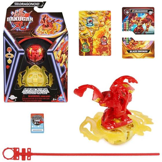 Imagem de Boneco de Ação Bakugan Dragonoid - Ataque Especial com Cartas