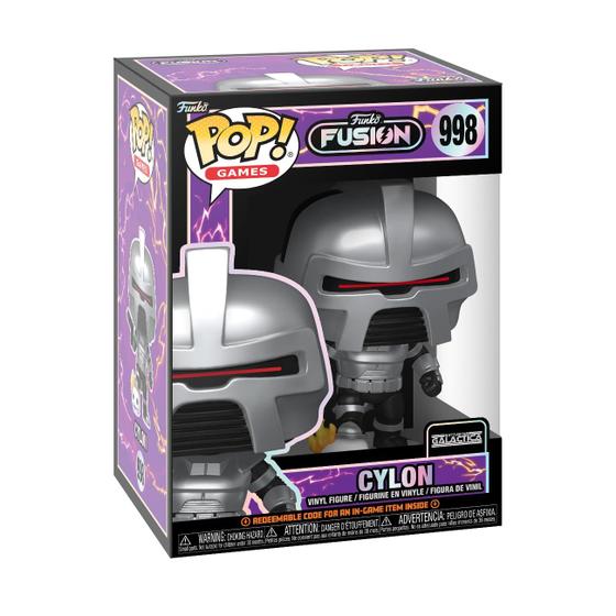 Imagem de Boneco de ação Funko Pop! Jogos Fusion Cylon com Chase 10cm