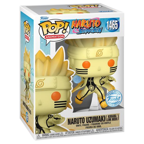 Imagem de Boneco de ação Funko Pop! Modo Link de Naruto Uzumaki Kurama