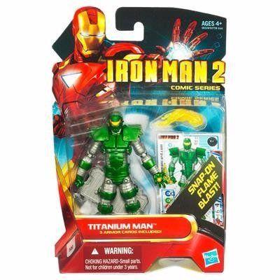 Imagem de Boneco de ação Homem de Ferro 2 Série em quadrinhos Titanium Man 10cm