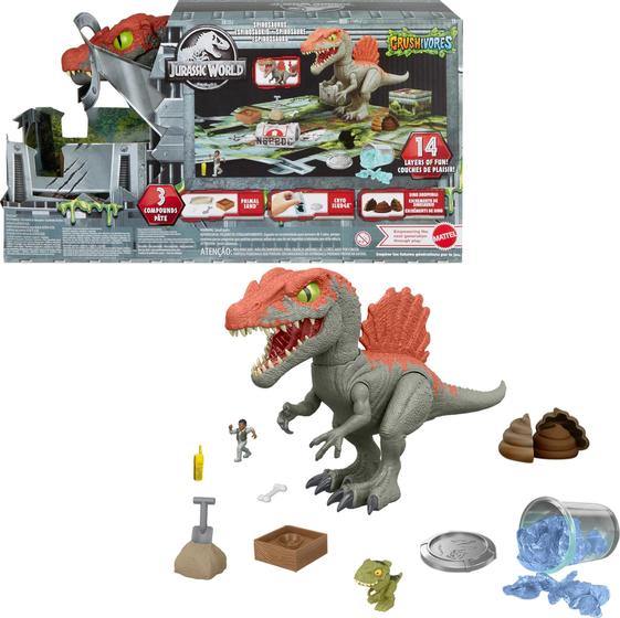 Imagem de Boneco de ação Mattel Jurassic World Cage Crasher Spinosaurus