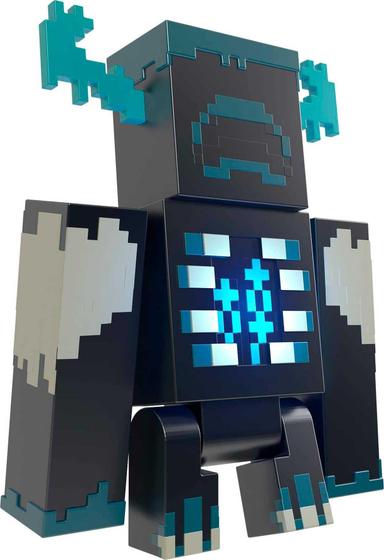 Imagem de Boneco de ação Mattel Minecraft Warden com luzes e sons