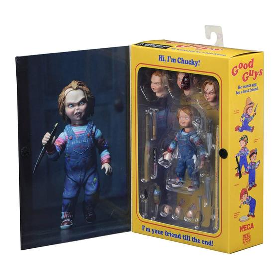 Imagem de Boneco de ação NECA Ultimate Chucky de 10 cm com acessórios