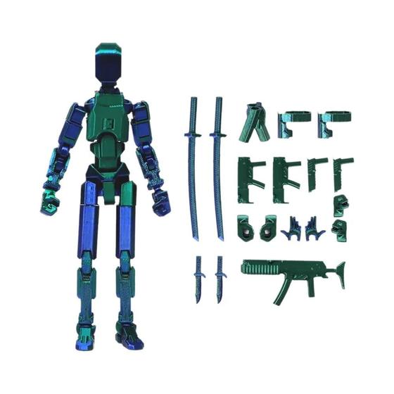 Robo13 Boneco De Ação Robô 13 Multi-Jointed Corpo Inteiro Móvel Brinquedo Com ...