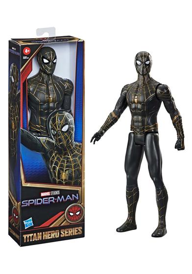 Imagem de Boneco de Ação Spider-Man Marvel Titan Hero - 30cm - Preto/Dourado