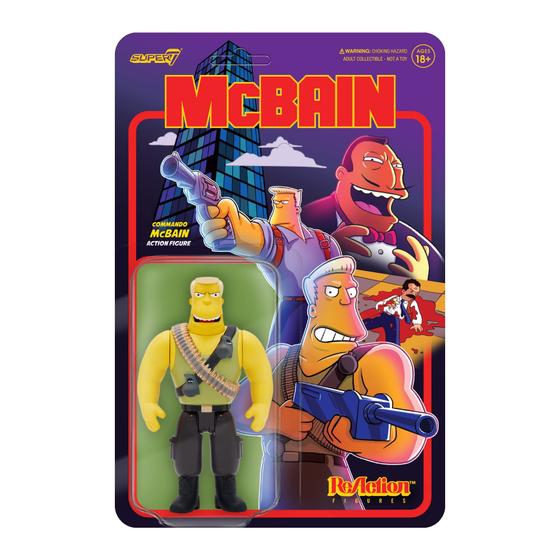 Imagem de Boneco de Ação Super7 The Simpsons McBain Commando - 9,5 cm