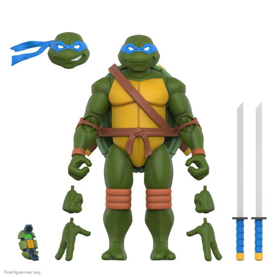 Imagem de Boneco de ação Super7 ULTIMATES! Tartarugas Ninja Teenage Mutant Leonardo 18cm