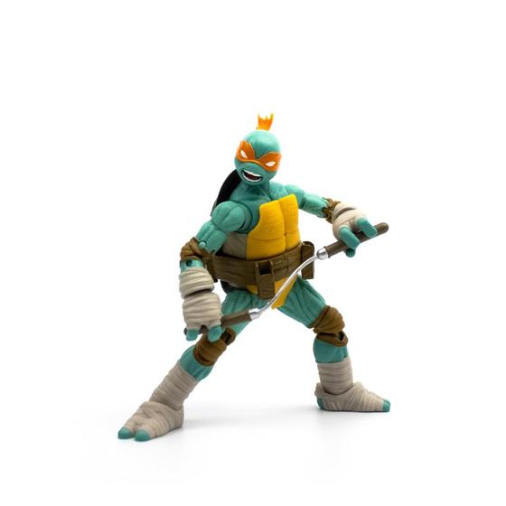 Imagem de Boneco de ação The Loyal Subjects Teenage Mutant Ninja Turtles Michelangelo IDW Inspired 12,7 cm