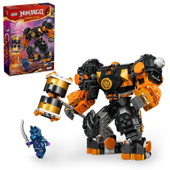 Imagem de Boneco de ação Toy LEGO NINJAGO Cole's Elemental Earth Mech