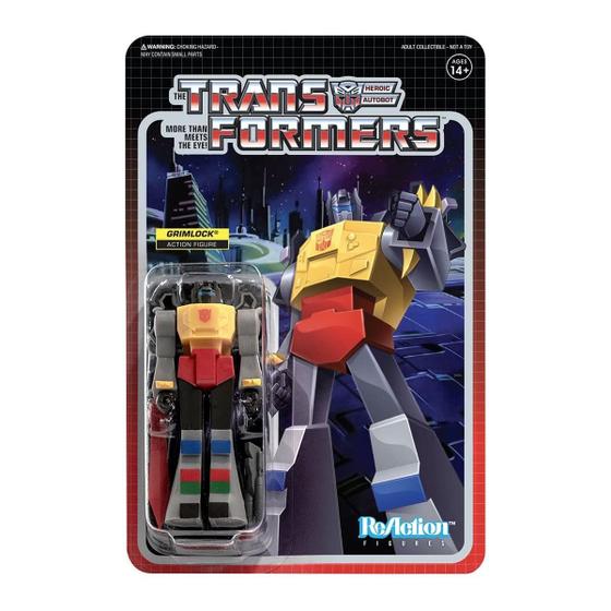Imagem de Boneco de Ação Transformers Grimlock 3.75" - Super7 - Com Acessório