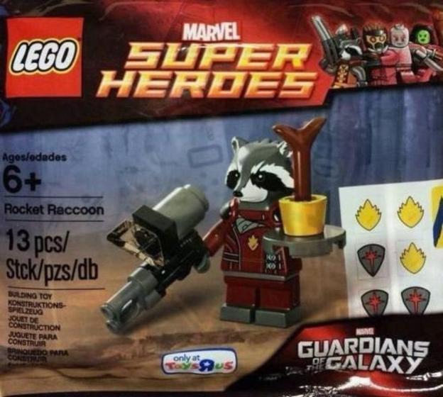 Imagem de Boneco de brinquedo LEGO Guardiões da Galáxia Rocket Raccoon