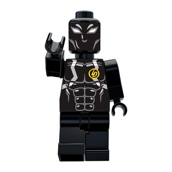 Imagem de Boneco de Montar Defensor Preto Mini Brinquedo Infantil