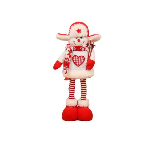 Imagem de Boneco de Neve Decorativo de Natal Perna Articulada 30/43 cm