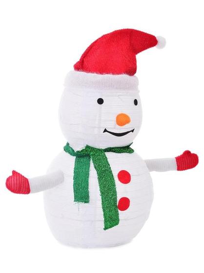 Imagem de Boneco de Neve Dobrável 45L BR 3AA 70 cm Decoração de Natal