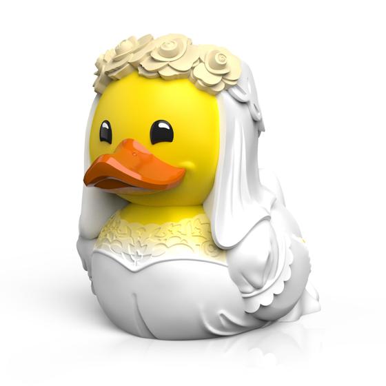 Imagem de Boneco de pato de borracha de vinil colecionável TUBBZ Bride Edition