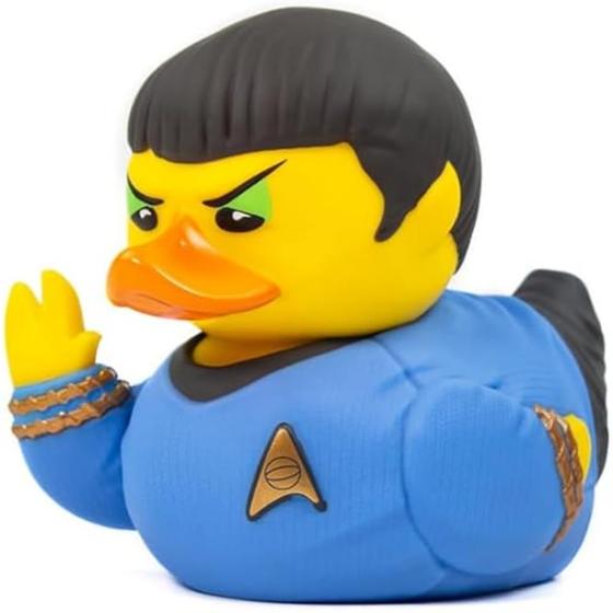 Imagem de Boneco de pato de borracha de vinil colecionável TUBBZ Spock Star Trek