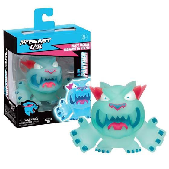 Imagem de Boneco De Vinil Colecionável 9Cm Mrbeast Lab - Pantera Glow