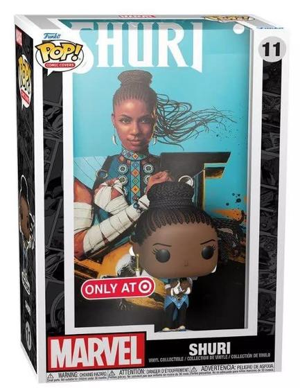 Imagem de Boneco de vinil colecionável Funko Pop Marvel Shuri, capa de quadrinhos