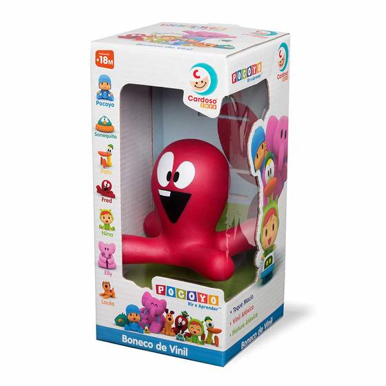 Imagem de Boneco de Vinil - Turma do Pocoyo - Polvo Fred - 10 cm - Cardoso Toys