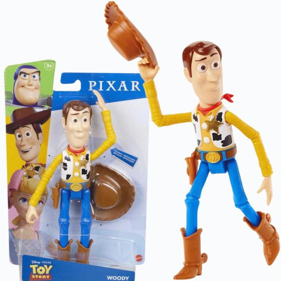 Imagem de Boneco Disney Pixar Toy Story Woody Articulado 22cm 3+Mattel