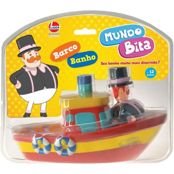 Imagem de Boneco e Personagem Mundo Bita Barco Vinil 22CM - Lider