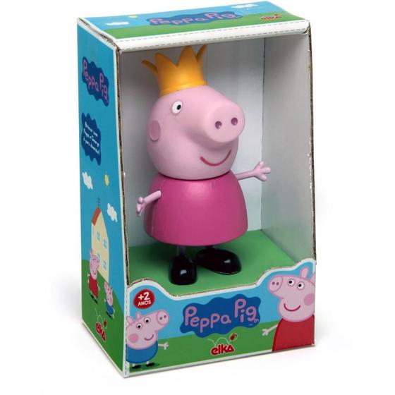 Imagem de Boneco e Personagem Peppa PIG Princesa Vinil 15CM.