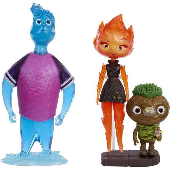 Imagem de Boneco E Personagem Pixar Elementos 3-Pack