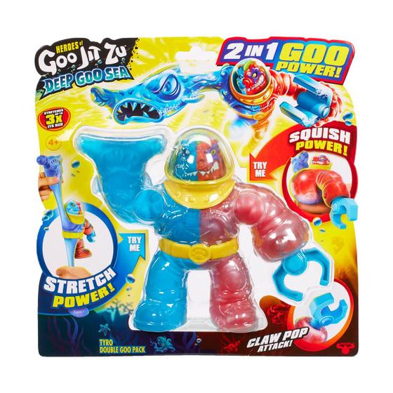 Imagem de Boneco Elástico 2 em 1 do Tyro - Goo Jit Zu Deep Goo Sea