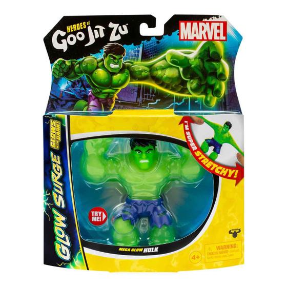 Imagem de Boneco Elástico Hulk que Brilha no Escuro - Goo Jit Zu