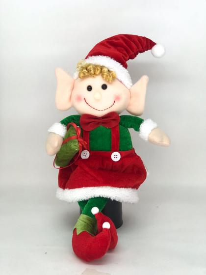 Imagem de Boneco Elfo Enfeite De Natal 46CM- Wincy Natal