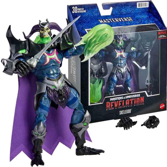 Imagem de Boneco Esqueleto Skelegod - Mestres do Universo Revelation Motu - Mattel GYV17