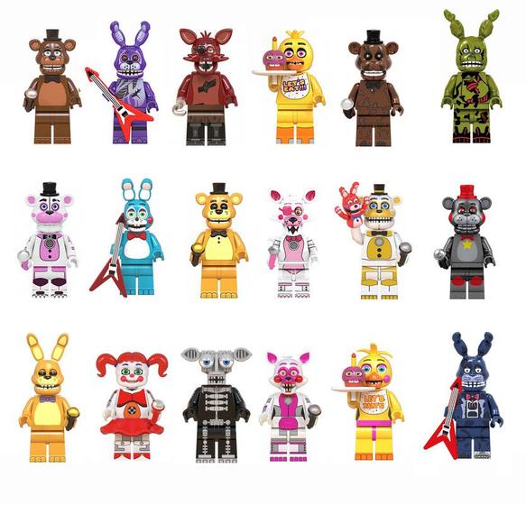 Imagem de Boneco five nights at freddys fnaf bloco de montar