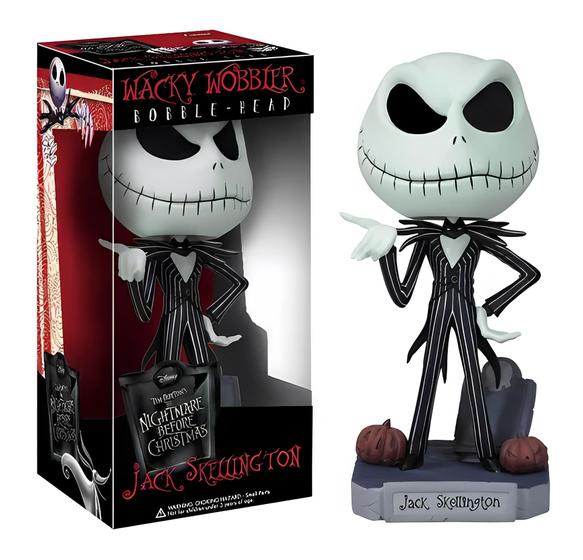 Imagem de Boneco Funko Jack Skellington Wacky Wobbler Bobble Head Toy