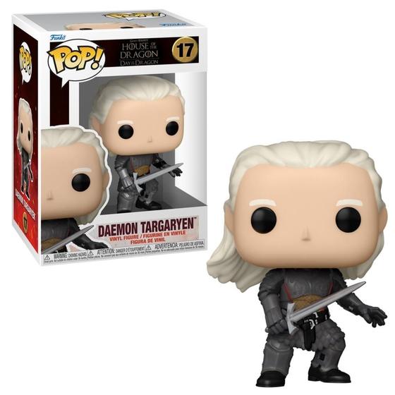 Boneco Funko Pop! A Casa do Dragão - Daemon Targaryen - Candide Imagem de Boneco Funko Pop! A Casa do Dragão - Daemon Targaryen