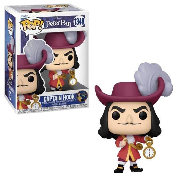 Imagem de Boneco Funko Pop! Disney Peter Pan 70 Anos - Capitão Gancho 1348
