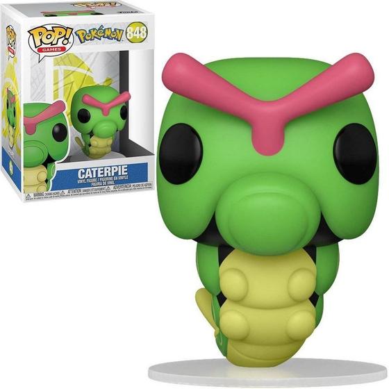 Imagem de Boneco Funko Pop Games Caterpie 848 Pokemon Pikachu Ash