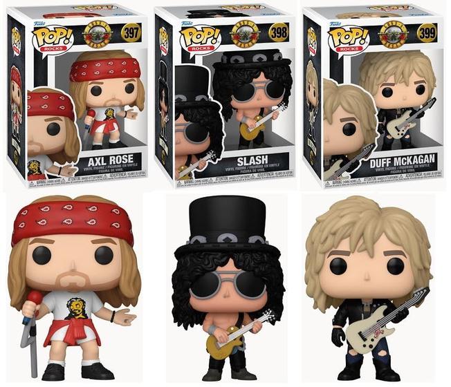 Imagem de Boneco Funko Pop! Guns N' Roses - Conjunto Completo (3 Unidades)