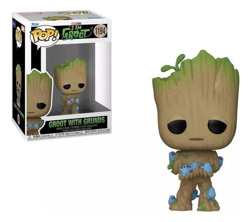 Imagem de Boneco Funko Pop Marvel I Am Groot - Groot With  Grunds 1194