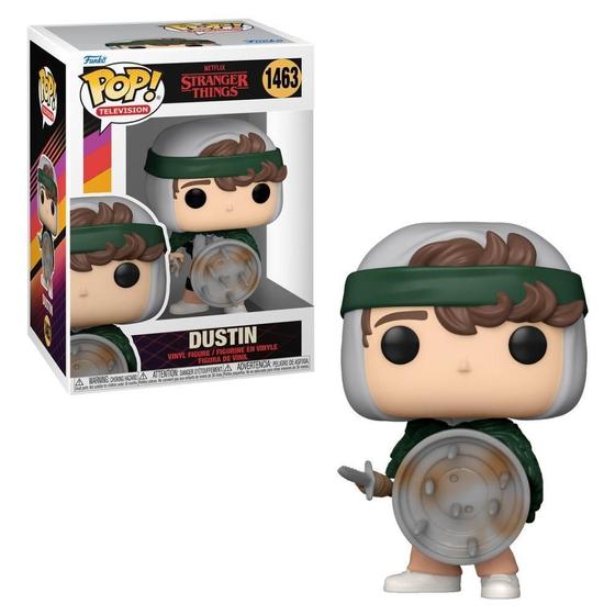 Imagem de Boneco Funko Pop Stranger Things S4 Dustin With Shield