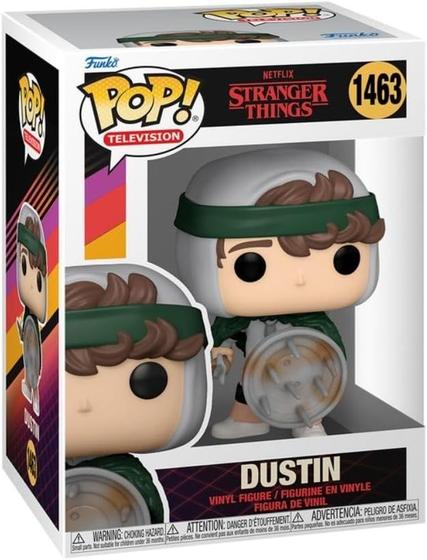 Imagem de Boneco Funko Pop! Stranger Things S4 Dustin With Shield