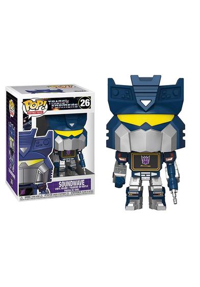 Imagem de Boneco Funko Pop! Transformers Soundwave - Brinquedo Retrô Colecionável