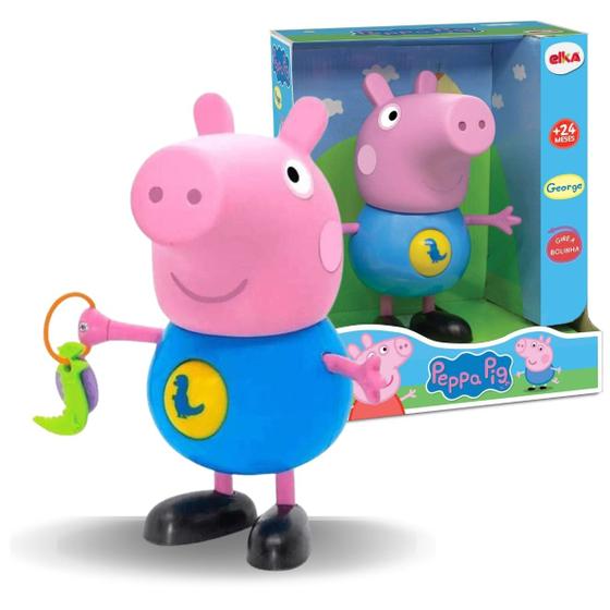 Imagem de Boneco George Com Atividades Peppa Pig - Elka Brinquedos