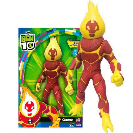 Imagem de Boneco Gigante Ben 10 Chama 45Cm Mimo Toys 651 - Mimotoys