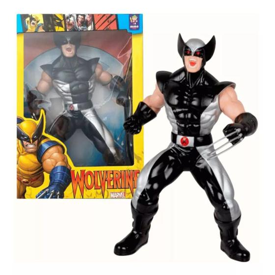 Imagem de Boneco Gigante X Men Wolverine Traje Preto 55cm Mimo 472