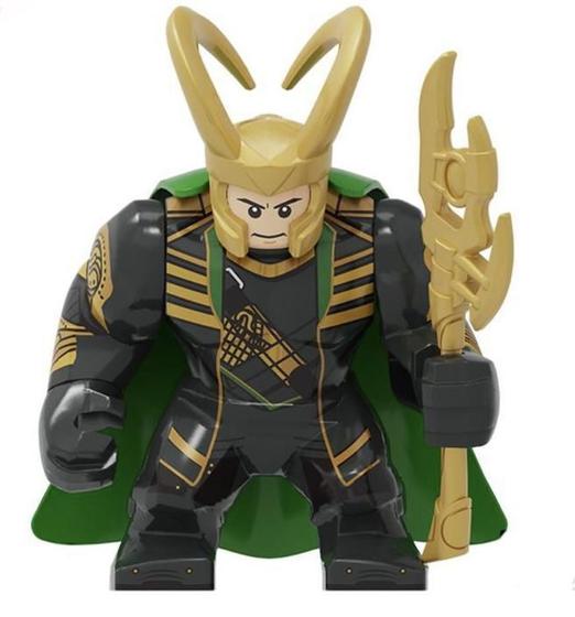 Imagem de Boneco Grande Blocos De Montar Big Loki Marvel Vingadores