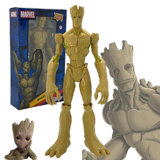 Imagem de Boneco Groot Guardiões da Galaxia Vingadores Brinquedo Marvel Avengers Groot Adulto