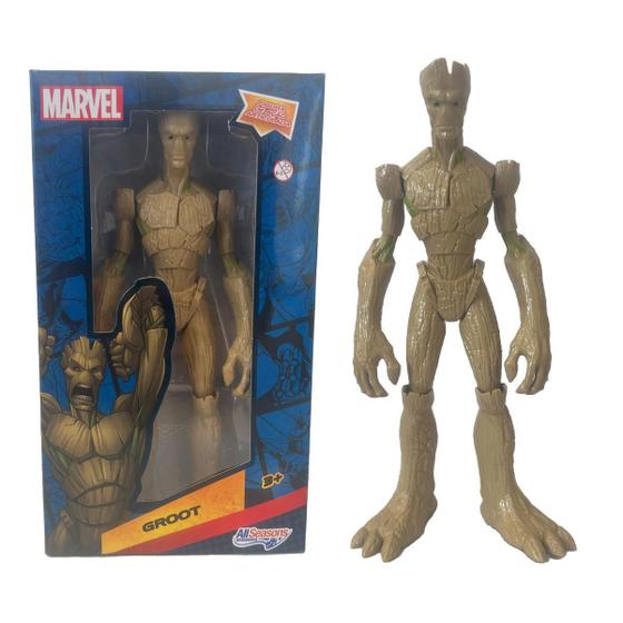 Imagem de Boneco Groot Marvel Brinquedo Vingadores Articulado Grande