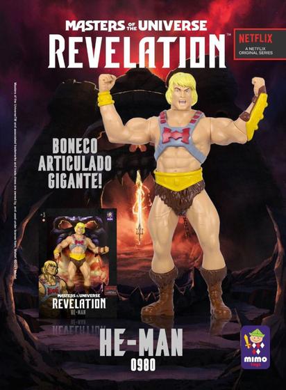 Imagem de boneco HE-MAN revelation mimo 40 cm