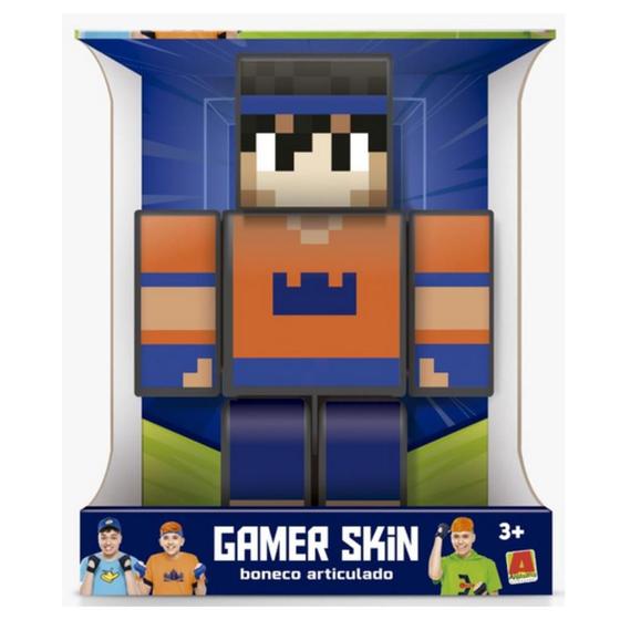 Imagem de Boneco HeyDavi Gamer Grande 35cm-Família Arqueira- Minecraft