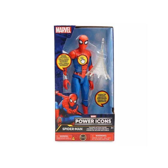 Imagem de Boneco Homem Aranha Articulado Disney Com Sons 25cm